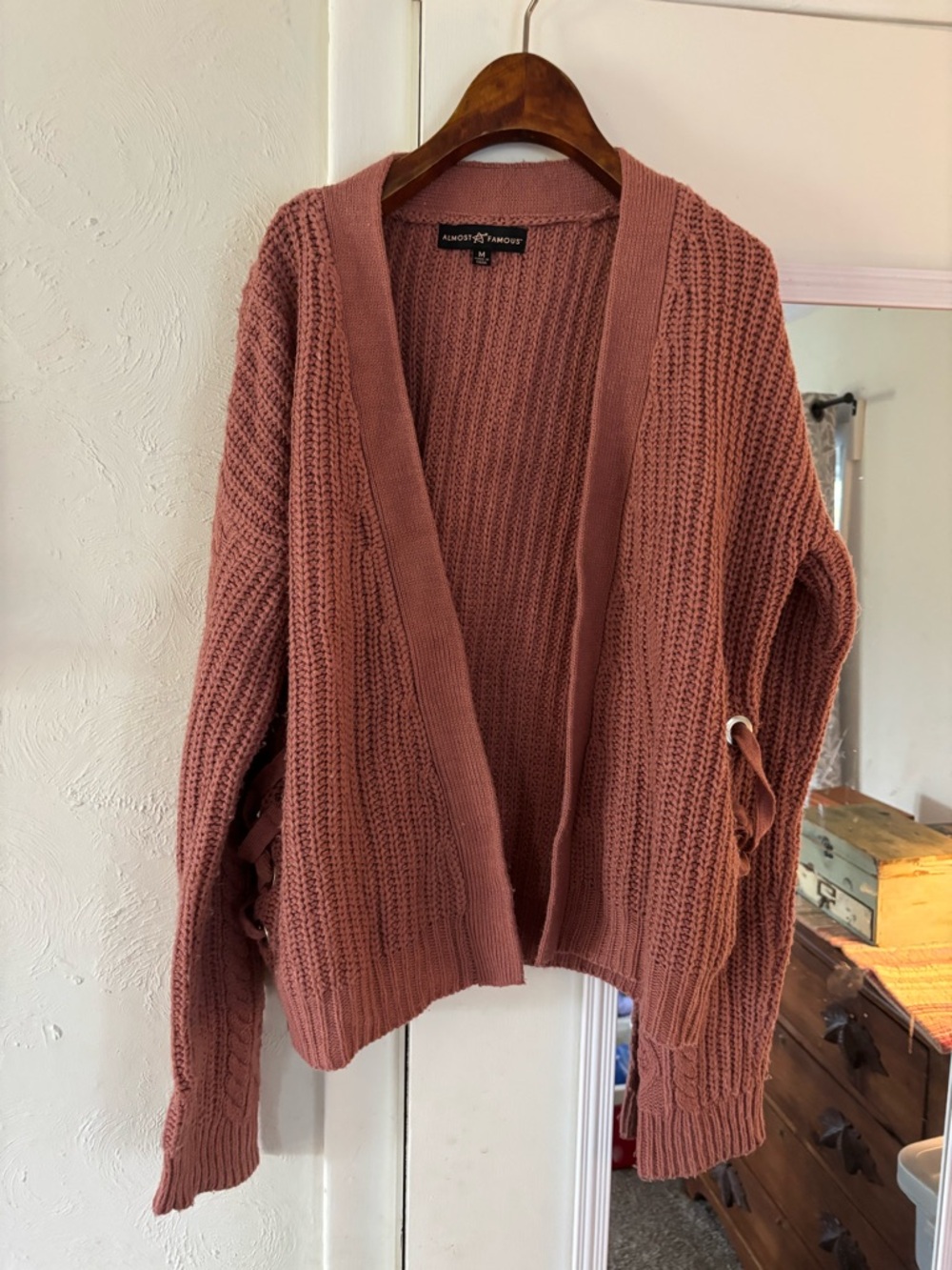 Almost Famous Mauve Cardigan